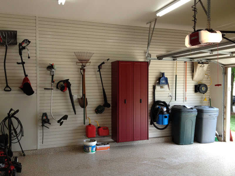 Littleton CO - Slatwall and a Garage Storage Cabinet